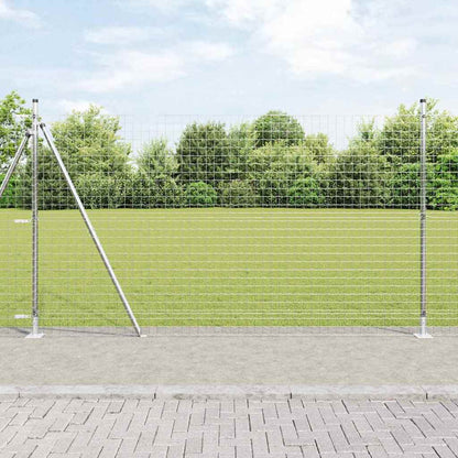 Fence Post Other 26 pcs Silver 3.2 x 3.2 x 83.5 cm Steel