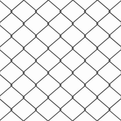 Chain Link Fence with Posts Grey 0.4 x 25 m Steel