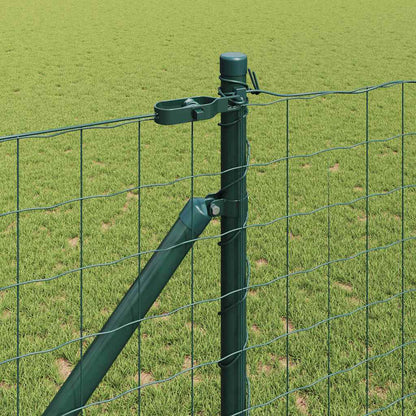 Fence with Posts Green 1.2 x 10 m Steel