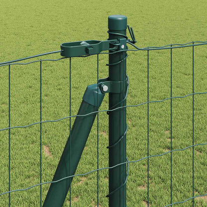 Fence with Posts Green 1.2 x 10 m Steel