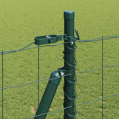 Fence with Posts Green 1.4 x 10 m Steel