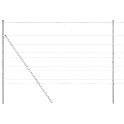 Field Fence Silver 25 x 1.4 m Galvanised steel