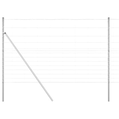 Field Fence Silver 25 x 1.5 m Galvanised steel