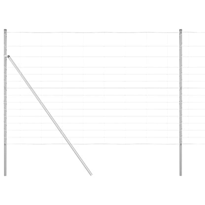 Field Fence Silver 25 x 1.6 m Galvanised steel