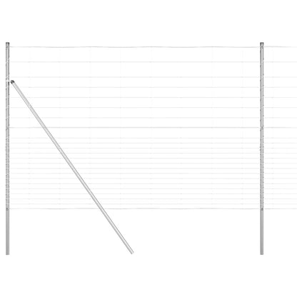 Field Fence Silver 25 x 1.6 m Galvanised steel