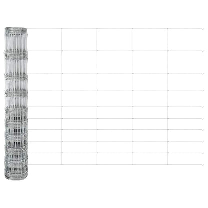 Field Fence Silver 50 x 1.2 m Galvanised steel