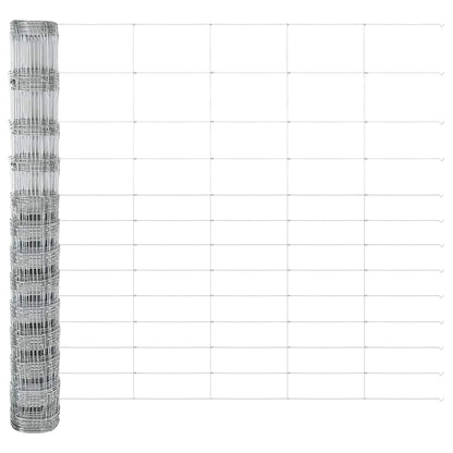 Field Fence Silver 50 x 1.5 m Galvanised steel