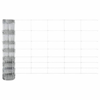 Field Fence Silver 100 x 1 m Galvanised steel