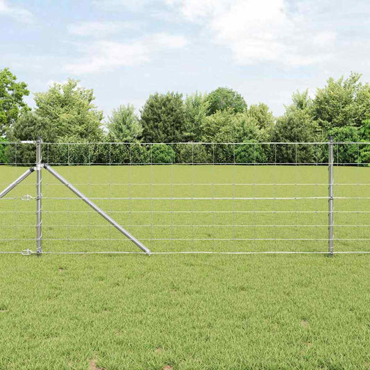 Field Fence Silver 25 x 0.8 m Galvanised steel
