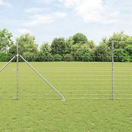 Field Fence Silver 25 x 1.5 m Galvanised steel