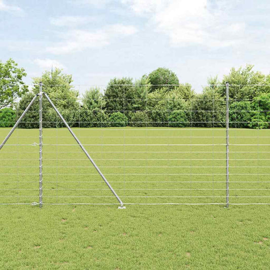 Field Fence Silver 25 x 1.6 m Galvanised steel
