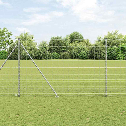 Field Fence Silver 25 x 1.6 m Galvanised steel