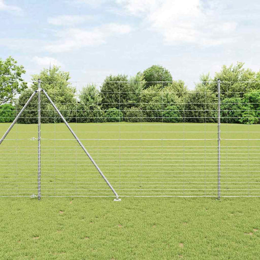 Field Fence Silver 25 x 1.6 m Galvanised steel