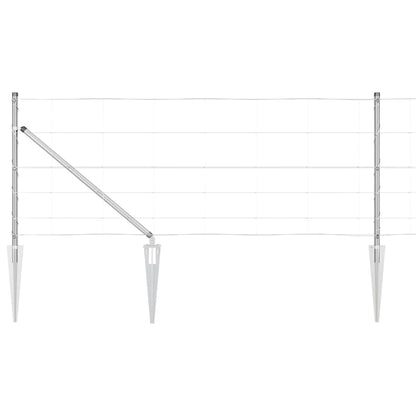 Field Fence Silver 50 x 0.8 m Galvanised steel