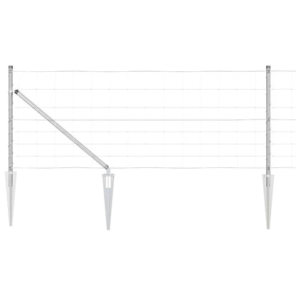 Field Fence Silver 50 x 0.8 m Galvanised steel