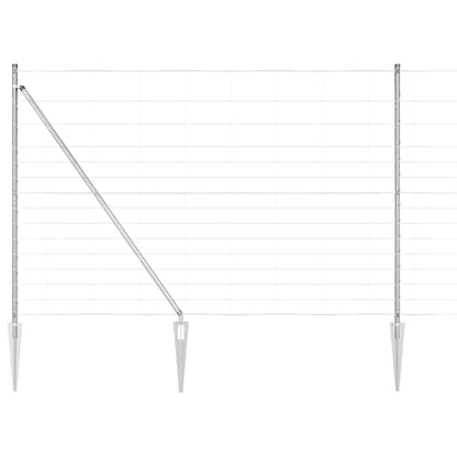 Field Fence Silver 50 x 1.6 m Galvanised steel