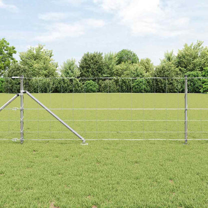Field Fence Silver 100 x 0.8 m Galvanised steel