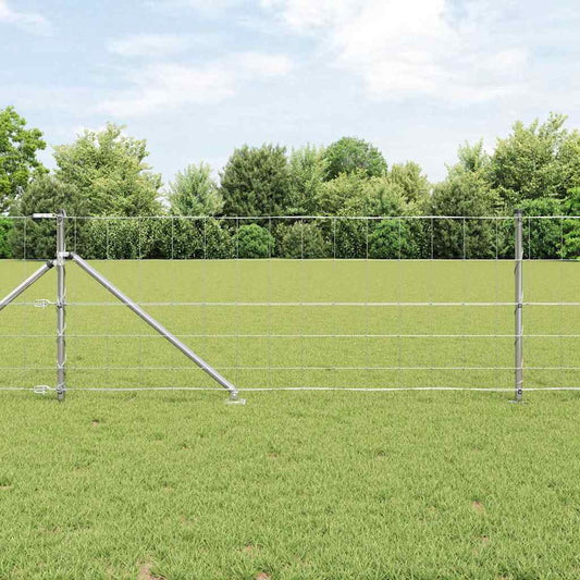 Field Fence Silver 100 x 0.8 m Galvanised steel
