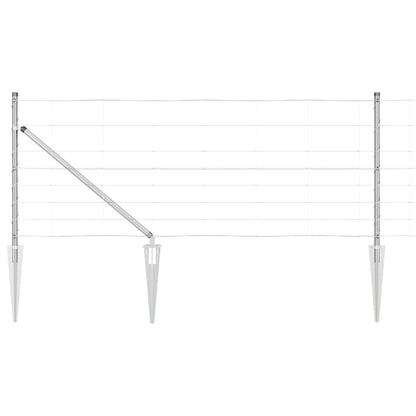 Field Fence Silver 100 x 0.8 m Galvanised steel