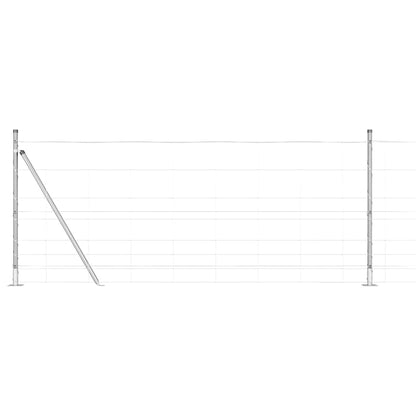 Field Fence Silver 25 x 1 m Galvanised steel