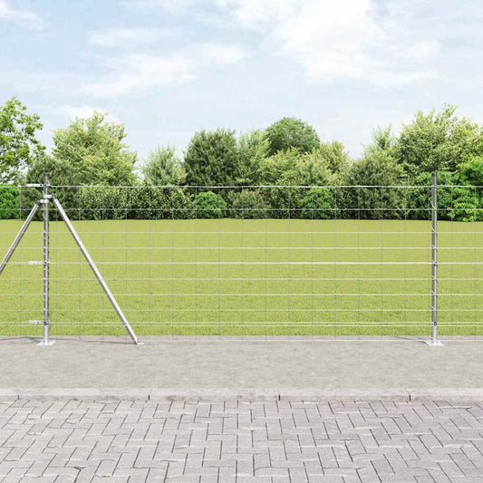 Field Fence Silver 25 x 1 m Galvanised steel