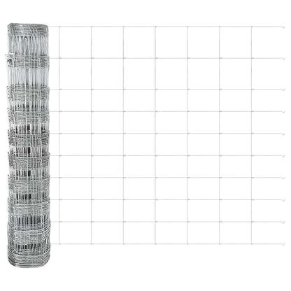 Field Fence Silver 25 x 1 m Galvanised steel