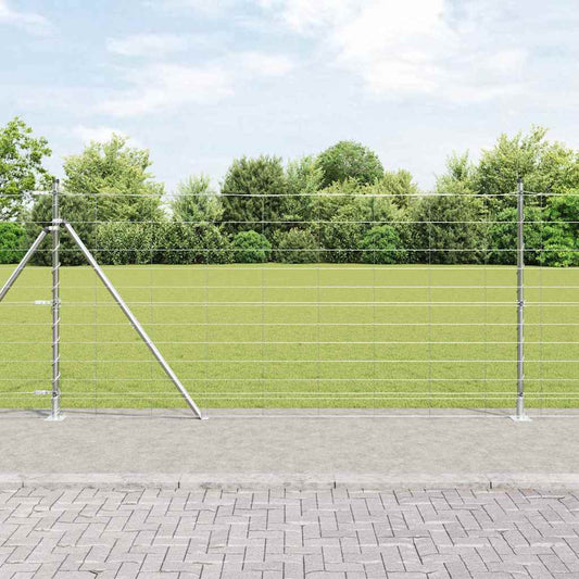 Field Fence Silver 25 x 1.2 m Galvanised steel