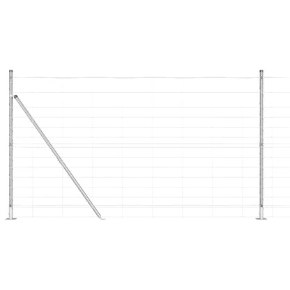Field Fence Silver 25 x 1.4 m Galvanised steel