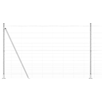 Field Fence Silver 25 x 1.5 m Galvanised steel