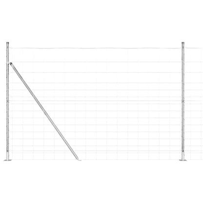 Field Fence Silver 25 x 1.6 m Galvanised steel