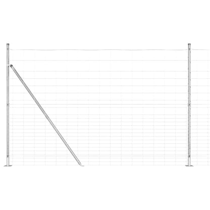 Field Fence Silver 25 x 1.6 m Galvanised steel