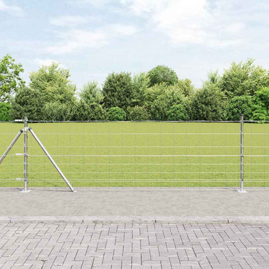 Field Fence Silver 50 x 0.8 m Galvanised steel