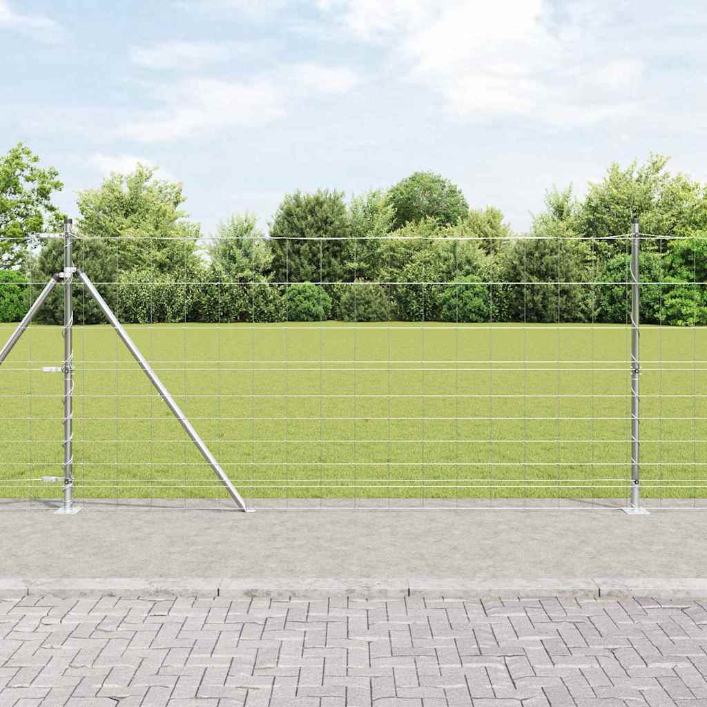 Field Fence Silver 50 x 1.2 m Galvanised steel