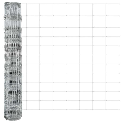 Field Fence Silver 50 x 1.2 m Galvanised steel