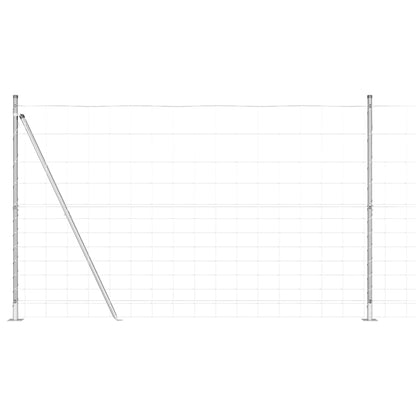Field Fence Silver 50 x 1.5 m Galvanised steel