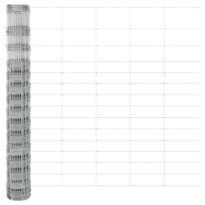 Field Fence Silver 50 x 1.6 m Galvanised steel