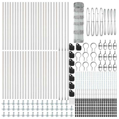 Field Fence Silver 100 x 0.8 m Galvanised steel