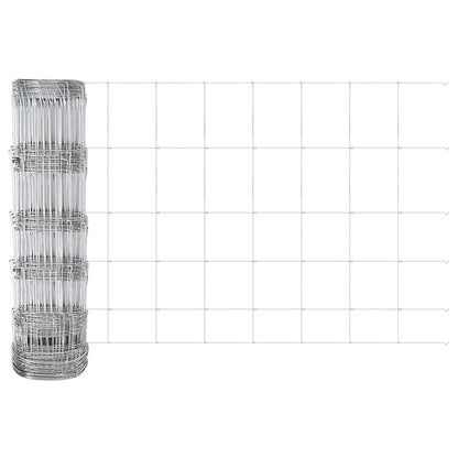 Field Fence Silver 100 x 0.8 m Galvanised steel