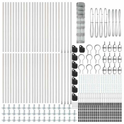 Field Fence Silver 100 x 1 m Galvanised steel