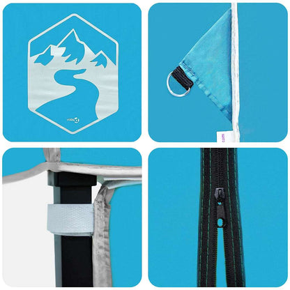Pop-up Canopy Tent Blue 200 x 200 cm Fabric