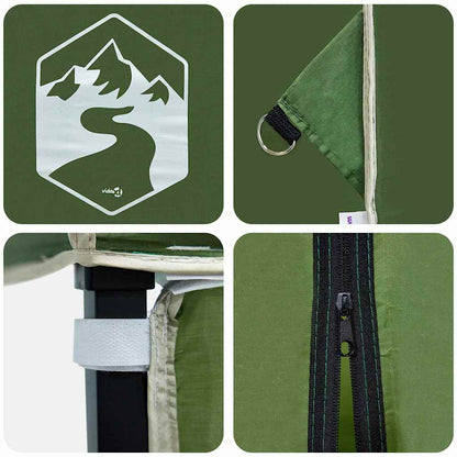 Pop-up Canopy Tent Green 200 x 200 cm Fabric