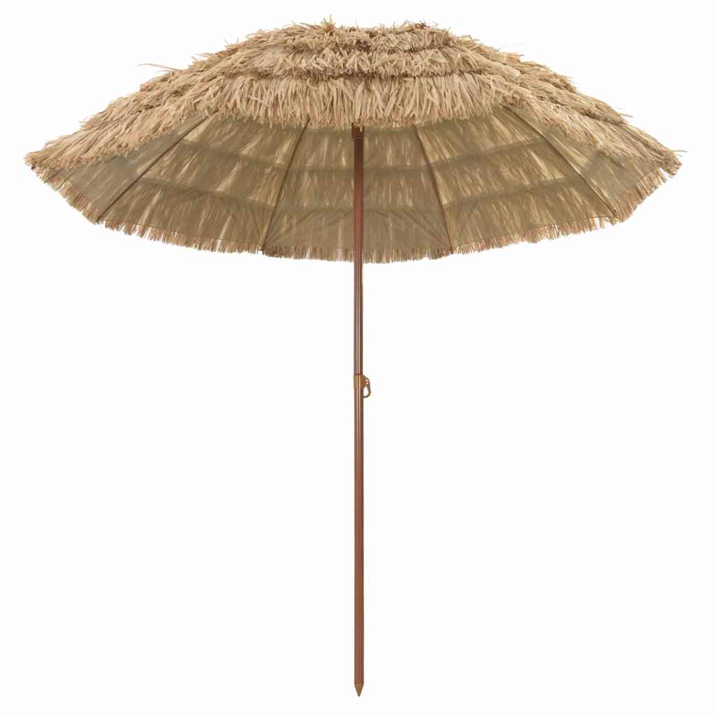 Beach Parasol Brown Ø 206 x 209.5 cm Steel