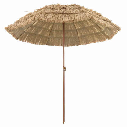 Beach Parasol Brown Ø 206 x 209.5 cm Steel