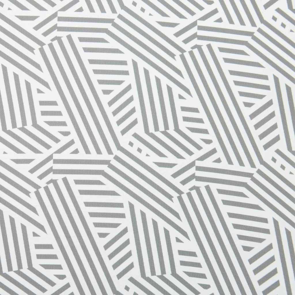 Parasol Grey and White Ø 160 x 195 cm Steel