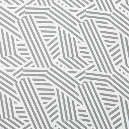 Parasol Grey and White Ø 160 x 195 cm Steel