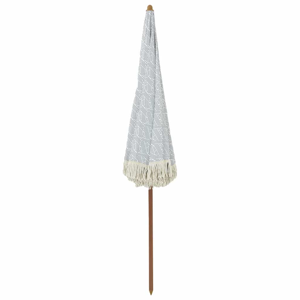 Parasol Grey and White Ø 205 x 209 cm Steel