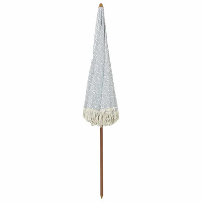 Parasol Grey and White Ø 205 x 209 cm Steel