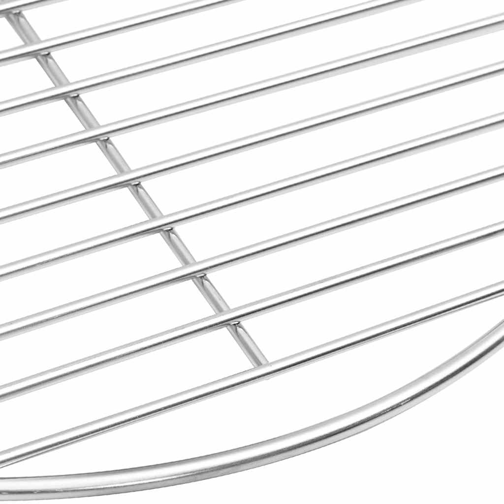 BBQ Grill Grate Silver 43 x 43 cm Stainless Steel
