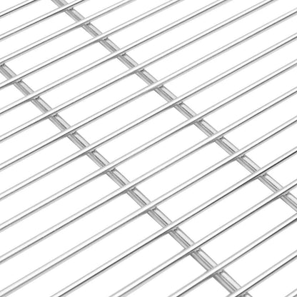 BBQ Grill Grate Silver 60 x 60 cm Stainless Steel