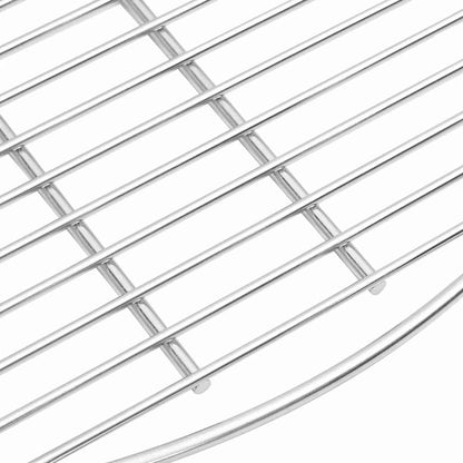 BBQ Grill Grate Silver 60 x 60 cm Stainless Steel